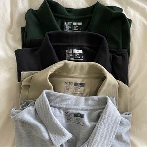 5.11 TACTICAL Four-Pack Bundle of Men’s Polos XLarge